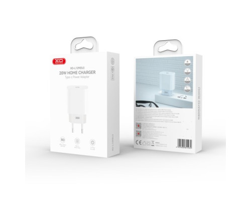 МЗП XO L129 EU 20W PD Fast charger Білий mag-6920680851232140370