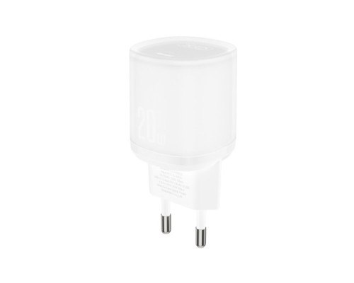 МЗП XO L143(EU) PD20W Single USB-C Charger Білий mag-692068085957360196