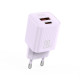 МЗП XO L147(EU) PD20W 1USB-A+1USB-Charger Фіолетовий mag-6920680859870140417