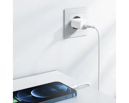 МЗП XO L99 2.4A Home charger with Lightning cable Білий mag-6920680827923147284