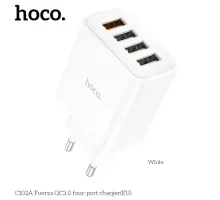 МЗП HOCO C102A Fuerza 4USB/3,4A/28,5W/QC3.0 White mag-6931474777713143995