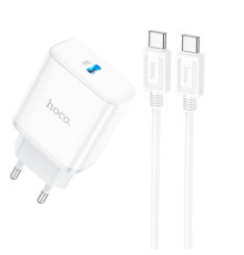 МЗП HOCO C104A Stage 1USB-C/PD20W/C-to-C Cable White mag-6931474782915143481