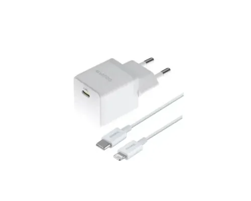 МЗП Baseus Palm Fast Charger 1C 20W Cable Type-C to Lightning White E0116400 mag-6932172696702153214