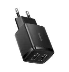 МЗП Baseus Compact Charger 2U 10.5W EU Black CCXJ010201 mag-6932172606909145672