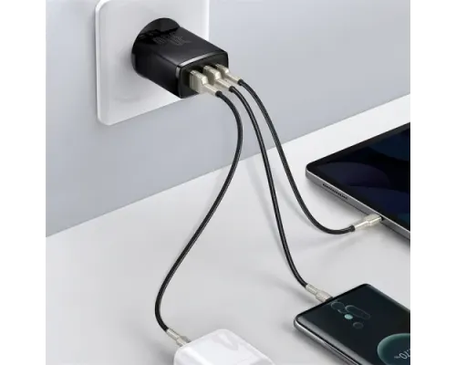МЗП Baseus Compact Quick Charger 2U+C 30W EU Black CCXJ-E01 дефект пакування mag-2000001589076147455