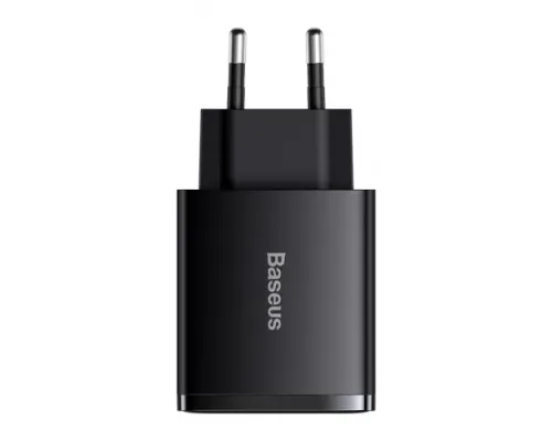 МЗП Baseus Compact Quick Charger 2U+C 30W EU Black CCXJ-E01 дефект пакування mag-2000001589076147455