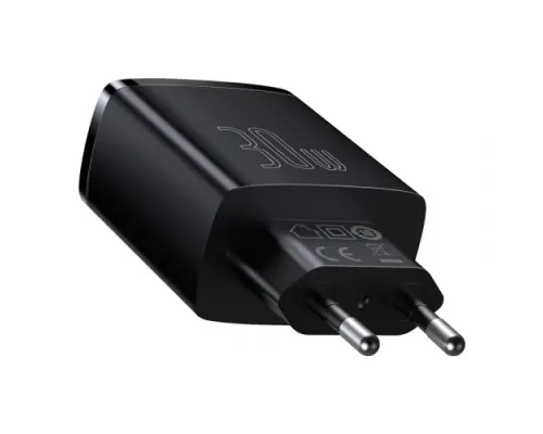 МЗП Baseus Compact Quick Charger 2U+C 30W EU Black CCXJ-E01 дефект пакування mag-2000001589076147455