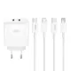 МЗП XO L140 (EU) 35W GaN Nitride (2USB-C) Fast Charging Білий дефект пакування mag-2000001612729154011