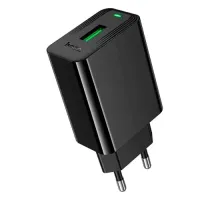 МЗП HOCO CS92A Leader single port QC3.0 charger(EU) Black mag-6942007671033153043