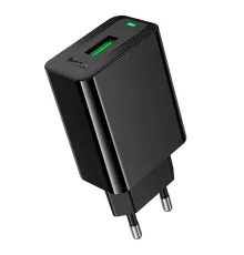 МЗП HOCO CS92A Leader single port QC3.0 charger(EU) Black mag-6942007671033153043