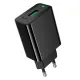 МЗП HOCO CS92A Leader single port QC3.0 charger(EU) Black mag-6942007671033153043