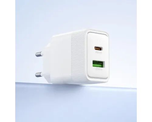 МЗП HOCO CS112A Lounge PD30W+QC3.0 charger EU White mag-6942007680394153882