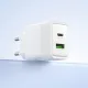 МЗП HOCO CS112A Lounge PD30W+QC3.0 charger EU White mag-6942007680394153882
