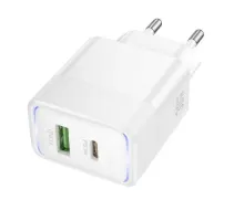 МЗП HOCO CS112A Lounge PD30W+QC3.0 charger EU White mag-6942007680394153882