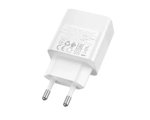 МЗП HOCO CS112A Lounge PD30W+QC3.0 charger EU White mag-6942007680394153882