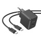 МЗП HOCO CS13A Ocean single port PD20W charger set(C to C) Black mag-6942007603843142595