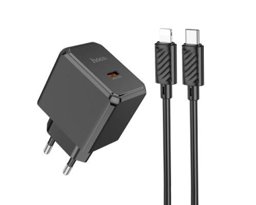МЗП HOCO CS15A Ocean single port PD30W charger set(C to iP) Black mag-694200760396657952