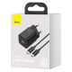 МЗП Baseus Super Si Quick Charger 1C 25W EU Mini Black Cable Type-C toType-C 3A 1m Black TZCCSUP-L01 mag-695315620602161936