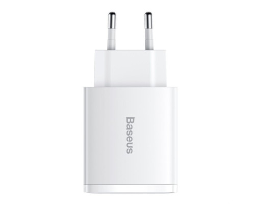 МЗП Baseus Compact Quick Charger 2U+C 30W EU White CCXJ-E02 mag-695315620730156198