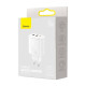 МЗП Baseus Compact Quick Charger 2U+C 30W EU White CCXJ-E02 mag-695315620730156198