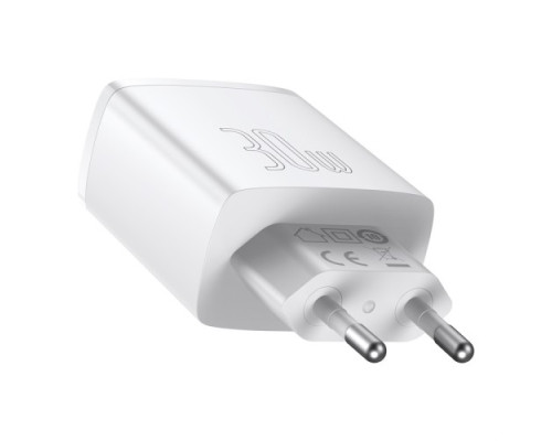 МЗП Baseus Compact Quick Charger 2U+C 30W EU White CCXJ-E02 mag-695315620730156198