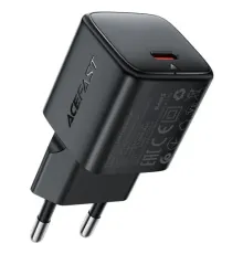 МЗП ACEFAST A117 PD20W mini GaN (USB-C) charger Black mag-6974316284987153331
