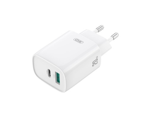 МЗП XO CE29 20W 1USB-A+1USB-C Fast Charger Білий mag-692068085898960186