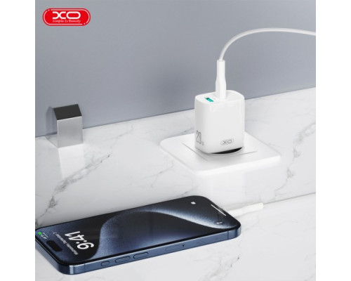 МЗП XO CE29 20W 1USB-A+1USB-C Fast Charger Білий mag-692068085898960186
