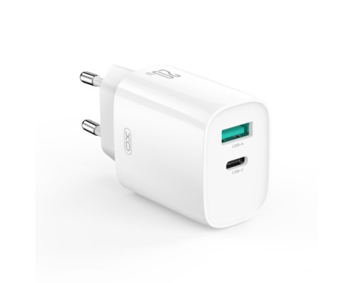 МЗП XO CE29 20W 1USB-A+1USB-C Fast Charger Білий mag-692068085898960186