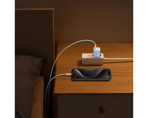 МЗП Baseus GaN5 Fast Charger(mini) 1C 30W EU Cable Type-C to Type-C 1m Blue P10110902313-00 mag-6932172654429135318