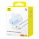 МЗП Baseus GaN5 Fast Charger(mini) 1C 30W EU Cable Type-C to Type-C 1m Blue P10110902313-00 mag-6932172654429135318