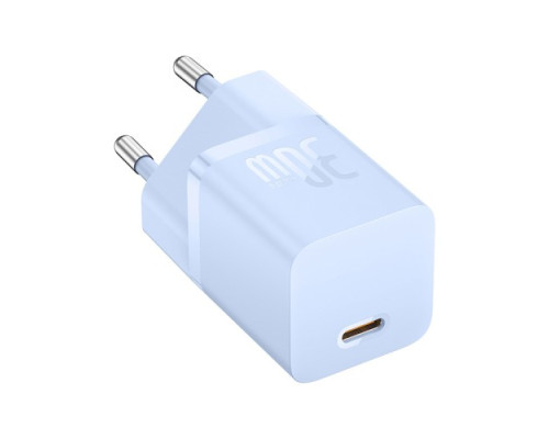 МЗП Baseus GaN5 Fast Charger(mini) 1C 30W EU Cable Type-C to Type-C 1m Blue P10110902313-00 mag-6932172654429135318