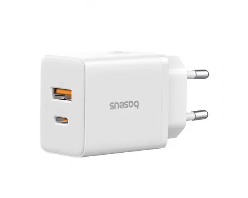 МЗП Baseus Cube Fast Charger C+U 30W EU Cluster White P10111404213-00 дефект mag-2000001589236144924