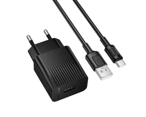 МЗП BOROFONE BAS71A Source 1USB/2.1A Type-C чорний mag-6941991122613146055