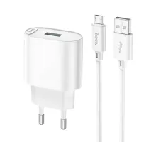 МЗП HOCO C109A Fighter single port charge set 10.5W/Micro EU White mag-6942007656603153778