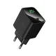 МЗП HOCO CS82A Excellent single port PD20W charger with digital display(EU) Black mag-6942007664493153034