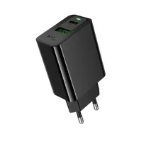 МЗП HOCO CS95A Leader PD30W+QC3.0 charger(EU) black mag-6942007671149153109