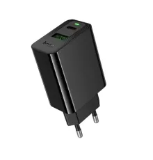 МЗП HOCO CS95A Leader PD30W+QC3.0 charger(EU) black mag-6942007671149153109