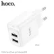 МЗП HOCO C141A Smart dual-port charger(EU) 5V/2.1A White mag-6942007627856152119