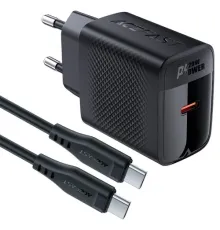МЗП ACEFAST A82 PD20W GaN (USB-C) Cable Type-C to Type-C 1,2m Black mag-6974316280057153263