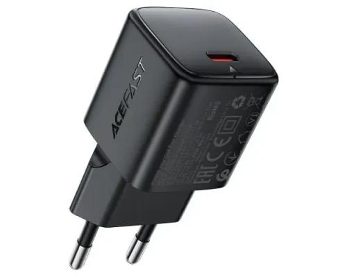 МЗП ACEFAST A118 PD30W mini GaN (USB-C) charger Black mag-6974316284994153332