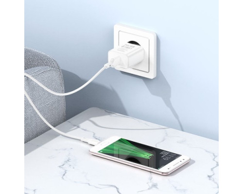 МЗП BOROFONE BA72A Spring 18W/QC3.0/1USB білий mag-6974443388558137651