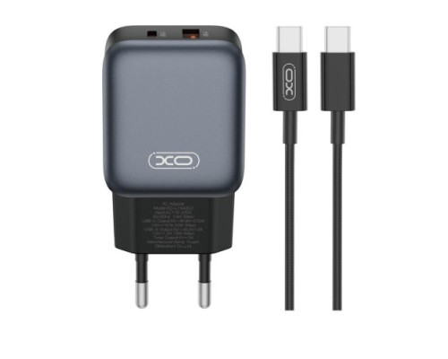 МЗП XO L154(EU) PD20W/QC18W(1A1C) fast charger Чорний mag-6975837582262140445