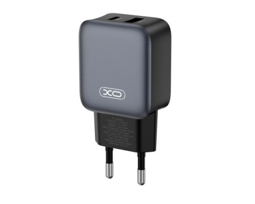 МЗП XO L154(EU) PD20W/QC18W(1A1C) fast charger Чорний mag-6975837582262140445