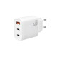 МЗП XO L117 (EU) PD45W/QC18W (2USB-C+1USB-A) fast charging charger with TYPE-C cable Білий mag-692068084392319215