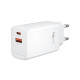 МЗП XO CE17 (EU)65W gallium nitride fast charging (1USB-C 65W/1USB-A18W) Білий mag-692068084934560140