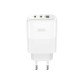 МЗП XO L139 (EU) 65W GaN nitride (1USB-A 45W+2USB-C 65W) fast charging білий mag-6920680855452140382