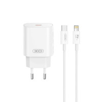 МЗП XO CE25 PD25W USB-C Fast Charger with Lightning cable Білий mag-692068085613860165