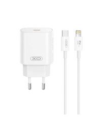 МЗП XO CE25 PD25W USB-C Fast Charger with Lightning cable Білий mag-692068085613860165