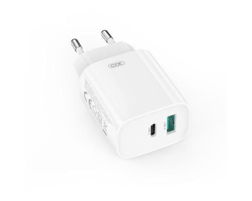 МЗП XO CE29 20W 1USB-A+1USB-C Fast Charger with Lightning cable (NB-Q231A) Білий mag-692068085899660187